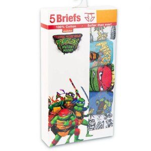 Teenage Mutant Ninja Turtles 5-Pack Boys Cotton Briefs